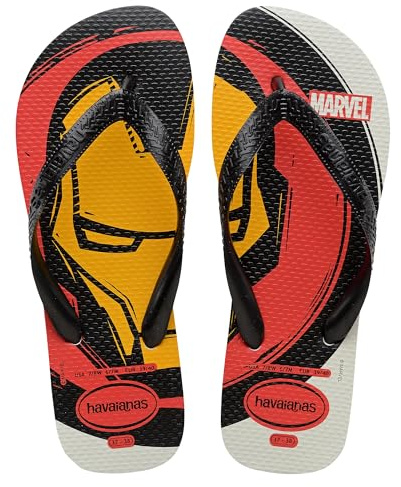 Havaianas - Top Marvel Logomanía, Infradito Comode, Leggere E Resistenti, Con Stampa Dei Supereroi Iconici Marvel, Uomo