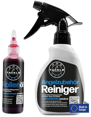 Pro Tackle Pflegeset Rollenöl & Angelzubehör Reiniger für Ruten und Rollen