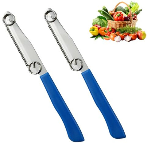 2 Stück Giovannis Zaubermesser Giovanni,Green Elephant Zaubermesser,Coltello Magico Messer,Schnellschneidemesser Ultifunctional Knife.Peeler Kohl Schäler.Cabbage Peeler,Quick Slicing Das Zaubermesser