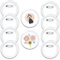 10 Stück Transparente Buttons Anstecker,DIY Bild Ansteckbuttons,Acryl Bild Button Abzeichen,Buttons mit Anstecknadel,Selbstgestalten Ohne Maschine,für Schulprojekte,Fotos,Bilder,Kleidung