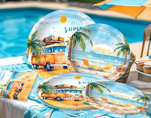 Beach Party Geschirr Set Unterwasser Partyteller becher Servietten | Beach Party Geschirr Set Unterwasser Partyteller becher Servietten Becher Geburtstagsdekoration Partygeschenke Ozean