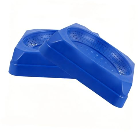 POPETPOP 2 pièces Nid de Pigeon Carré Plastique Grand Bol Nidification Respirant pour Élevage de Pigeons Cailles et Petits Oiseaux Fournitures Élevage et Confortable