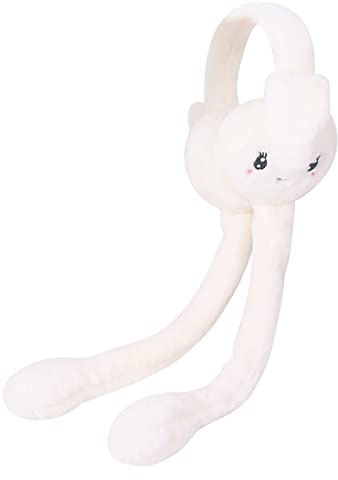 Cache Oreilles Hiver,Cache-Oreilles Filles,Couvre-Oreille En Peluche,Cache-Oreilles En Peluche Chaud D'hiver,Cache-Oreilles Pliable En Forme De Lapin,D'hiver Et Extérieur Chaud Femmes Filles