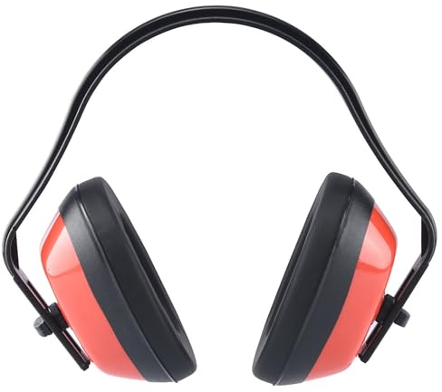Neiko 53925A Adjustable Safety Ear Muff Protector, Single Pack, Universal Fit, Hearing Protection for Gun Hunting, Shooting, Construction, Woodworking