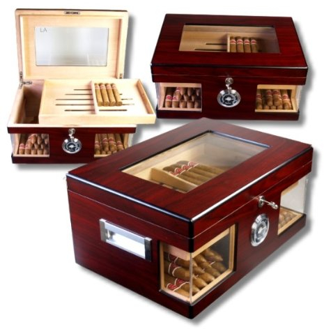 Wood Wonderful Kristallglas Humidor V-1320 + Habanos-Specialist-Set