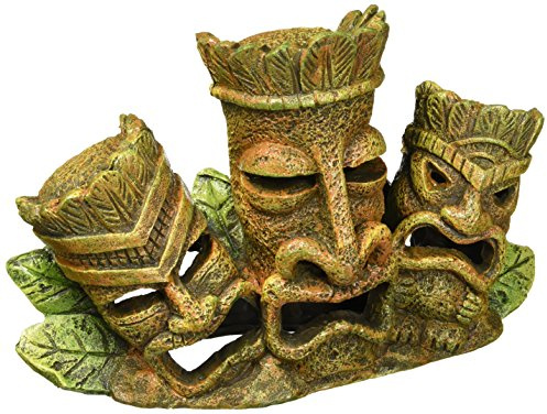 Pen Plax RRT4 Aquarium-Dekoration Tiki Tribe, 1 Count (Pack of 1)
