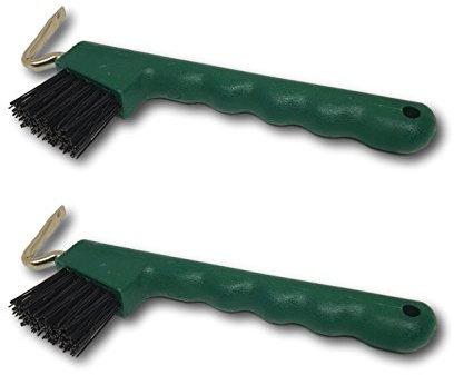 Raschietto per zoccoli di cavalli, capre e asini, con spazzola estremamente stabile e impugnatura ergonomica