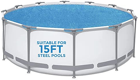 Denny Shop Solar Pool Cover for 8ft, 10ft, 12ft & 15ft Inflatable Fast Set Paddling Swimming Pools by Crystals® (Solar Pool Cover For 15ft Pool)