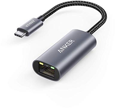 Anker USB C to Gigabit Ethernet Adapter - Aluminum Portable Adapter for MacBook Pro/Air 2018+, iPad Pro 2018+, XPS and More