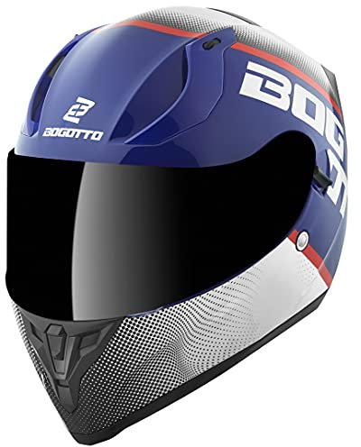 Bogotto V128 BG-X Helm, blau/weiß, XL