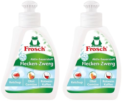 Frosch Aktiv-Sauerstoff Flecken-Zwerg, kraftvoller Fleckentferner mit Schwam, 75 ml (Packung mit 2)