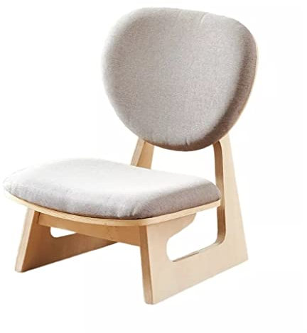 ALEjon Kniehocker aus Holz: Bequemer niedriger Sitz für Meditation, Tatami-Möbel mit gepolstertem Kissen