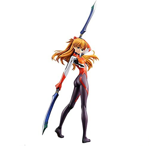 Zhongkaihua Asuka Langley Soryu-Figur, 39 cm, Kampfuniform-Stil, Anime-PVC-Statue, Computertisch, Ornament, Dekoration, Geburtstagsgeschenk