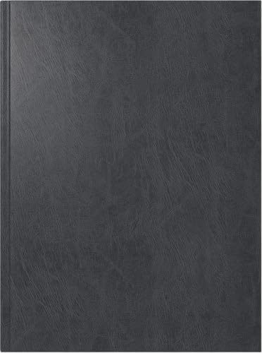 rido/idé Buchkalender Modell Mentor (2025), 1 Seite = 1 Tag, A5, 352 Seiten, Miradur-Einband, schwarz