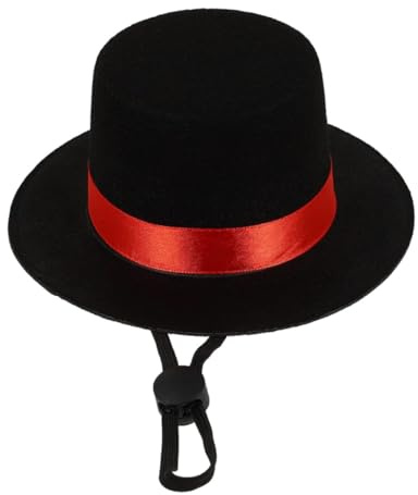 Jorzer Cowboyhut für Hunde Zylinder für Haustiere Hunde und Katzenhut Haustierkostüm Hut verstellbares Stirnband für Katzen Hunde Welpen Haustiere Halloween Partyzubehör (S)