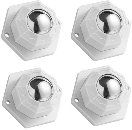 Ruote girevoli per mobili pesanti 360° autoadesive, 150kg carico - 4 pezzi