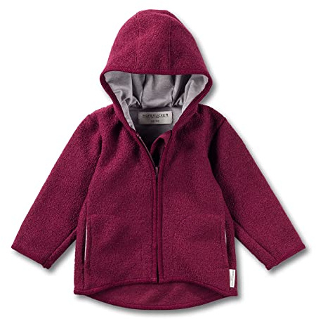 Hofbrucker Wollwalk Jacke aus Merino Wolle, Kapuzenjacke von Herbst bis Frühling