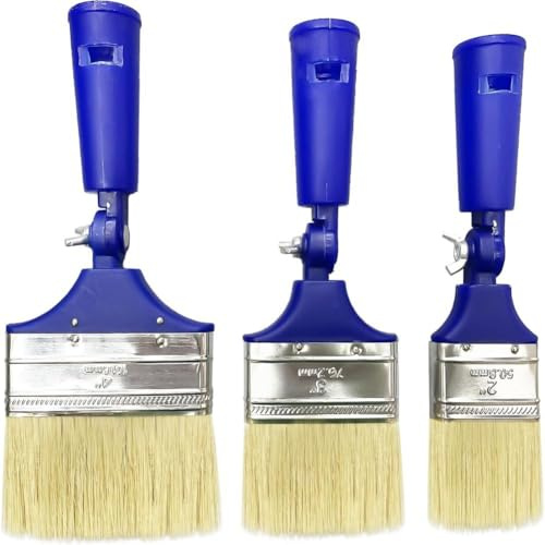 3-Teiliges Bürstenset Schwenkbürsten, Wand- und Deckenbürsten, Bürsten mit Großer Reichweite, Dekorative Bürsten, Leicht zu Reinigen und Wiederzuverwenden