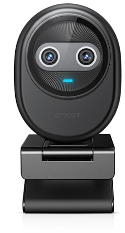 EMEET Piko 4K Webcam for Streaming, World’s 1st Dual-Camera AI-Powered 4K Camera w/AI Autofocus, 3 Mics Array&3 Sound Modes, USB Webcam with Clip, Great for Streaming, Desk Setup