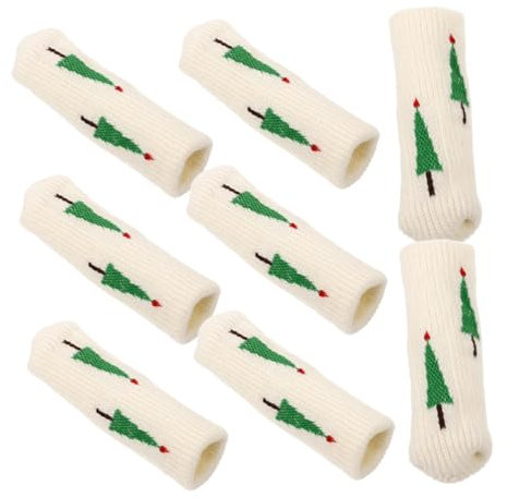 Homoyoyo 8pièces Table Et Chaises Housses Antidérapantes pour Mobilier Protège-Fonds Durables Et Silencieux Accessoires De Protection pour Sols Et Carrelage