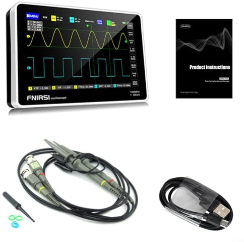Lastdaytime 1013D Laboratory Oscilloscope with Touch Screen Display, Dual Channel, FFT Analysis Function(1013D)