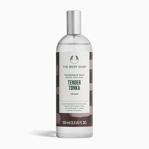 The Body Shop Tender Tonka Fragrance Mist 100ml | Fragrance Mist with Notes of Tonka Bean, Vanilla Orchid and Suede, Lightly Seductive Fragrance, Perfect for Layering