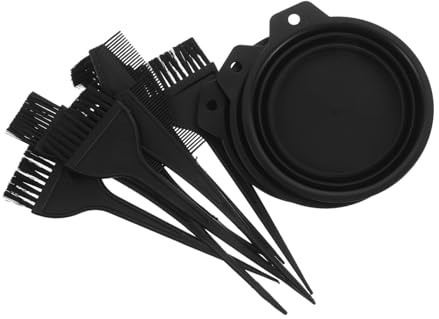 VICASKY 3 Sets Hair Coloring Dyeing Kit Hair Dye for Women Mixing Tint Bowl Dye Brush Black