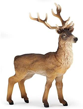 Papo -Handbemalt - Figuren -Wildtiere Der Welt-Hirsch-53008-Sammelbar-Für Kinder - Geeignet für Jungen und Mädchen - Ab 3 Jahren