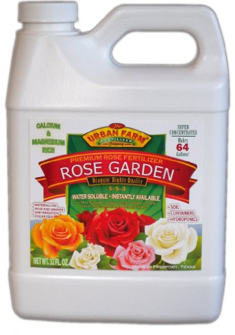 Urban Farm Fertilizers Rose Garden Fertilizer, 1 quart.