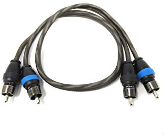 Sky High Car Audio 2 Channel Twisted 3 ft RCA Cables Coated 3' OFC