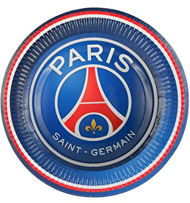 Assiettes carton x6 imprimées PSG