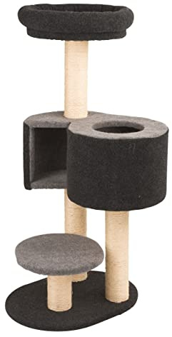 Kerbl Pet Kratzbaum Fridolin aus Filz, grau, max. 55x52x106cm