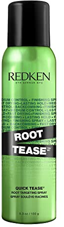 REDKEN Quick Tease 15 Backcombing Finishing Spray, For All Hair Types, Enhances Texture & Volume, Maximum Control, 5.3 Oz