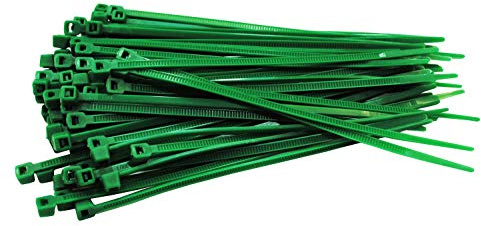 1000 Stück Kabelbinder grün 100 mm x 2,5 mm Handwerker Qualität cable ties kurz 8,1kg Zugkraft