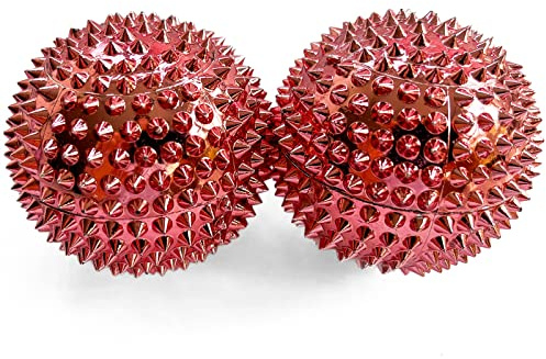 2x DBT Skills Igelball | Magnetischer Hochstress Akupressurball | Rosegold | 47mm Durchmesser | zum Stressabbau oder zur Massage, gegen Anspannung und für mehr Beweglichkeit und Konzentration