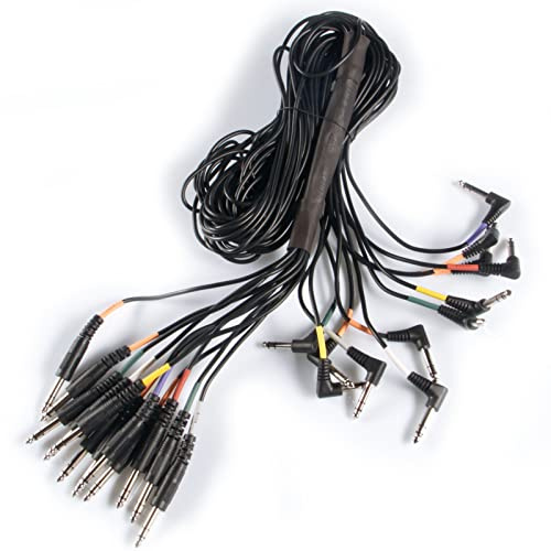 Fame E-Drum Kabelbaum Universal, Hochwertiges Drum-Zubehör, 12 Stereo-Einzelkabel, Kompatibel mit TD-12, DTX, Hybrid Pro, Ideal für HiHat, Ride, Crash, Snare, Kick, Tom-Tom