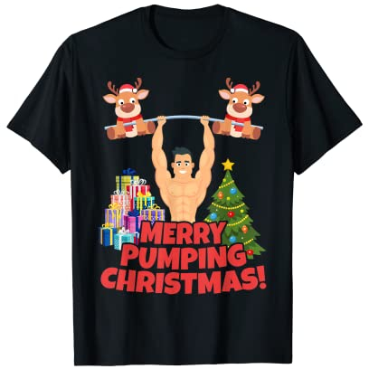 Bodybuilder Kraftsport Muskel Pumping Gym Fitness Work Out T-Shirt