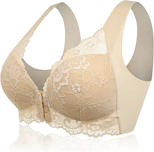 Ronronner Reggiseno Donna Pizzo Sportivo Cinghie Cinghie Reggiseno Senza Bretelle Reggiseno Yoga Sportivo Impunture Supporto Microfibra e Pizzo con Interno Coppe in Coton