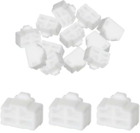 QUARKZMAN 25pcs Rj45 Tapas de Conducto de Puerto Color Blanco