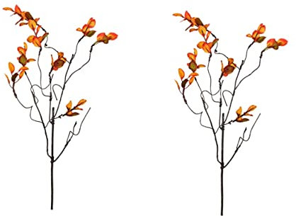 Cabilock 2 STK kunstpflanze kunstplflanze orangenzesten Balkon dekorieren genschenkideen Dekoration für Balkon herbstdeko Anlage falsche Pflanze Künstliche Pflanze Schnur gefälschte Rebe