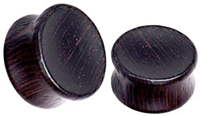 Stfery Ohr Plug Männer 12mm, 2 Stk Holz Schmuck Ohr Tunnel Schwarz Ohrringe Plugs Damen Holz
