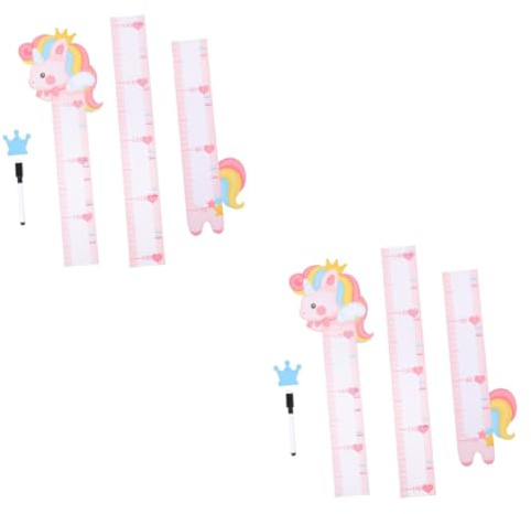 ibasenice 2sätze Kinderzimmer Wandsticker Höhenmessung Für Babyzimmer Abnehmbar Geeignet Für Kinderzimmer Und Kindergarten Mit Messaufklebern Für Wachstum