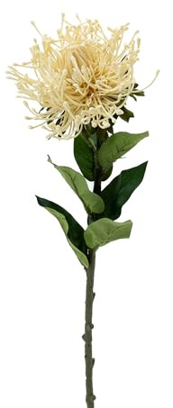 DARO DEKO Spinnen-Chrysantheme in Weiß täuschend echt - 4er Set - 73 cm - künstliche Blume für Elegante Dekoration