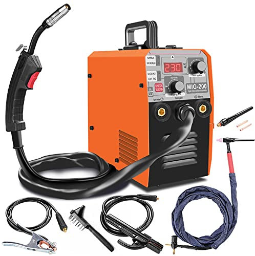 HERGDB Soldador MIG portátil multifunción IGBT MMA TIG MIG máquina de soldadura profesional argón CO2 sin gas herramientas de reparación semiautomática/104