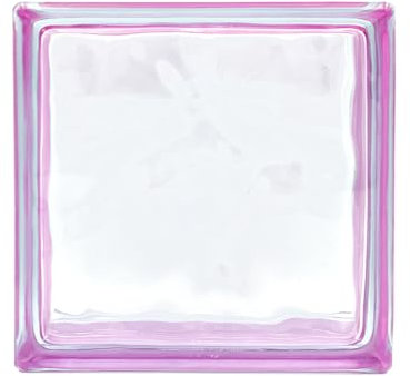 Blocco di vetro Riflessi Ondulato colore Ametista | cm 19x19x8 | Unità di vendita 1 scatola da 6 pezzi | Euro/pza. 5,50