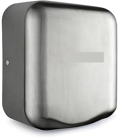 Asciugamani elettrico Asciugamani automatico - Soffiatore ad aria calda commerciale ad alta velocità | 1800 Watt | Installazione semplice e veloce ,Ultra efficiente dal punto di vista energetico(Stain