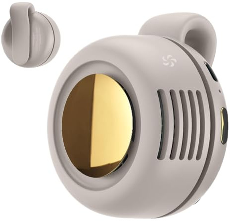 Ventilador de escritorio con pinza | Mini ventilador USB recargable para refrigeración personal – Ventilación potente y silenciosa sin aspas para casa, viajes, habitación, oficina, tienda y sonido