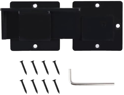 LDHHYH 2PCS 7.5 Flip Gate Latch Lock, Heavy-Duty Flap-Over Metal Door Latch, Black Aluminium Alloy Garden Gate Locks with Screws for Home & Garden Security