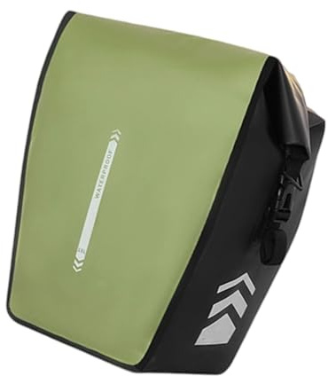 Qsvbeeqj Wasserabweisende Fahrradtasche für Pendler, doppelseitige Sättel mit reflektierendem Rand, Gepäckträger, Gepäckträger, Taschen, Fahrradgepäckträger, Fahrradgepäckträger
