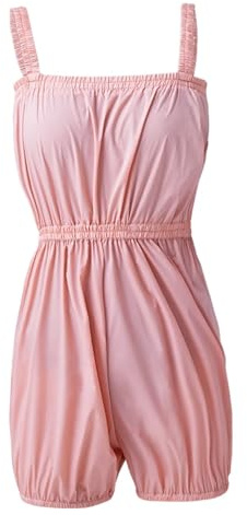 LuoAXINN Pantalones de Ballet for Mujer, Mono Calentamiento for Baile, Camisola, Pantalones Holgados, Yoga for Fitness, Cortos/Largos para Bailar(Short Pink,L)